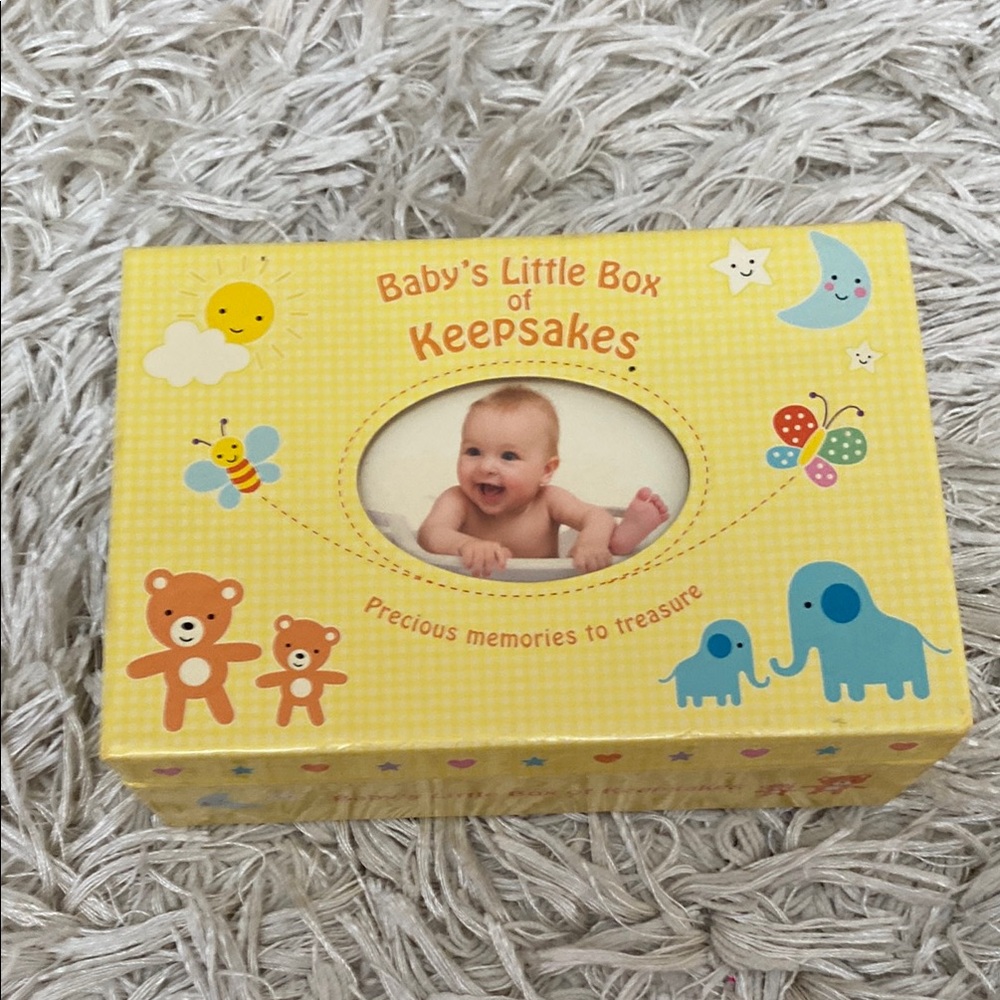 Baby Keepsakes Yellow Gingham Gift Set